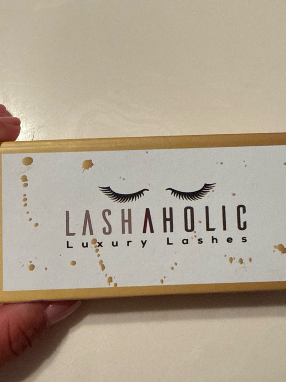 Lashaholic Luxury Lashes Gold and White False Eyelash Tray